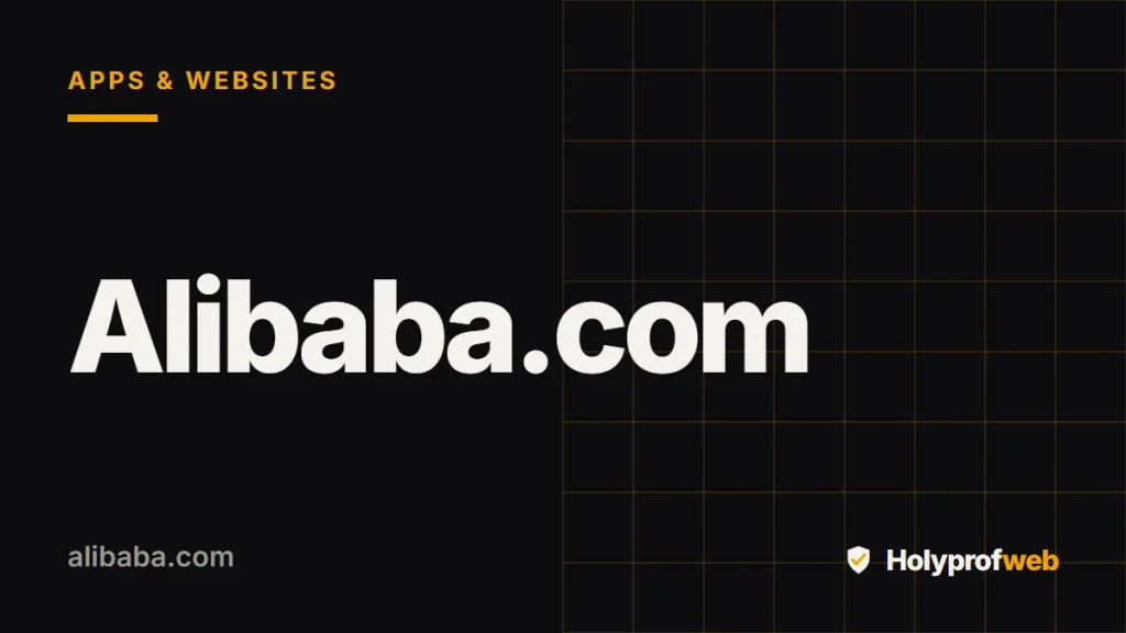 Holyprofweb editorial graphic for Alibaba.com