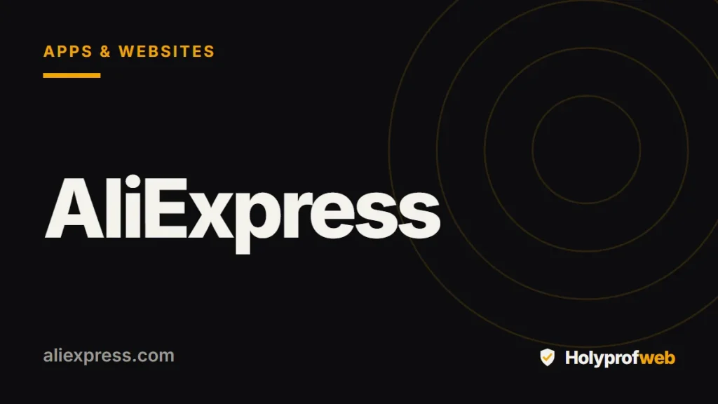 Holyprofweb editorial graphic for AliExpress