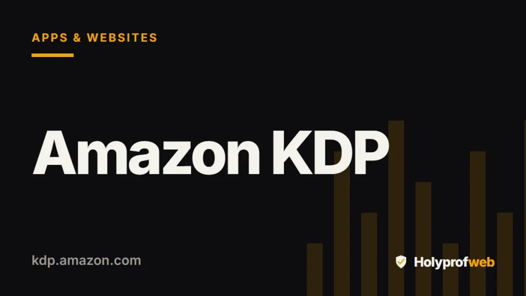 Holyprofweb editorial graphic for Amazon KDP