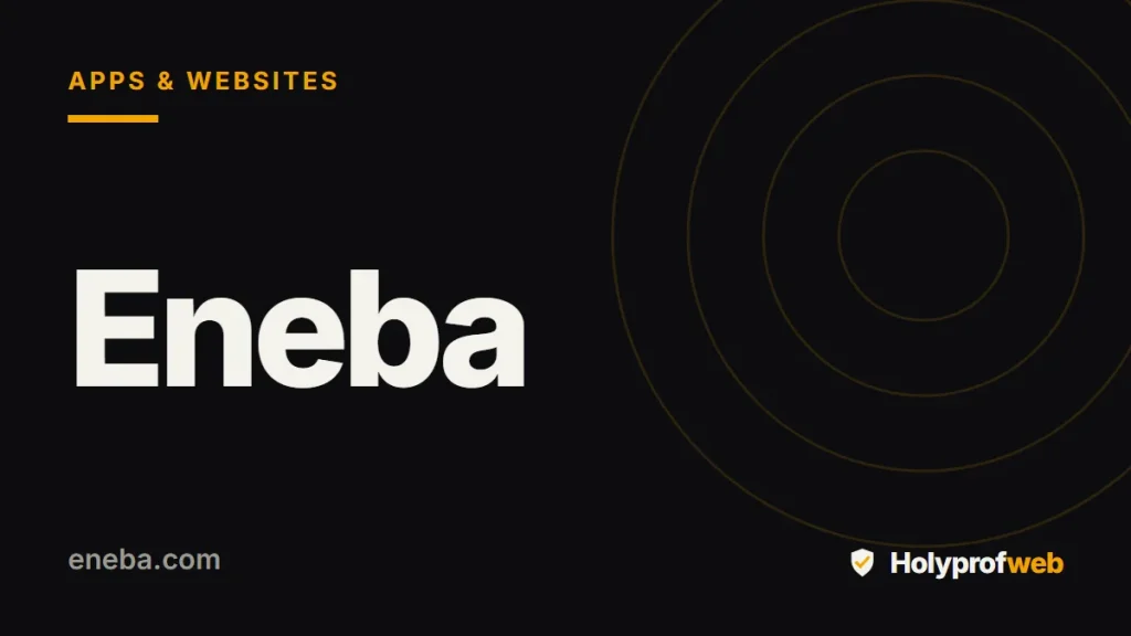 Holyprofweb editorial graphic for Eneba