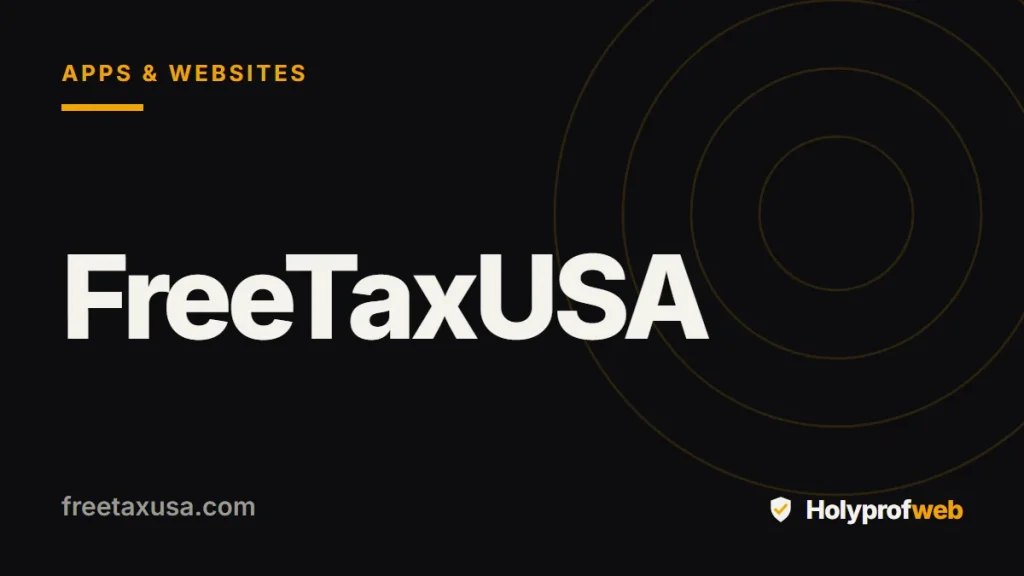 Holyprofweb editorial graphic for FreeTaxUSA