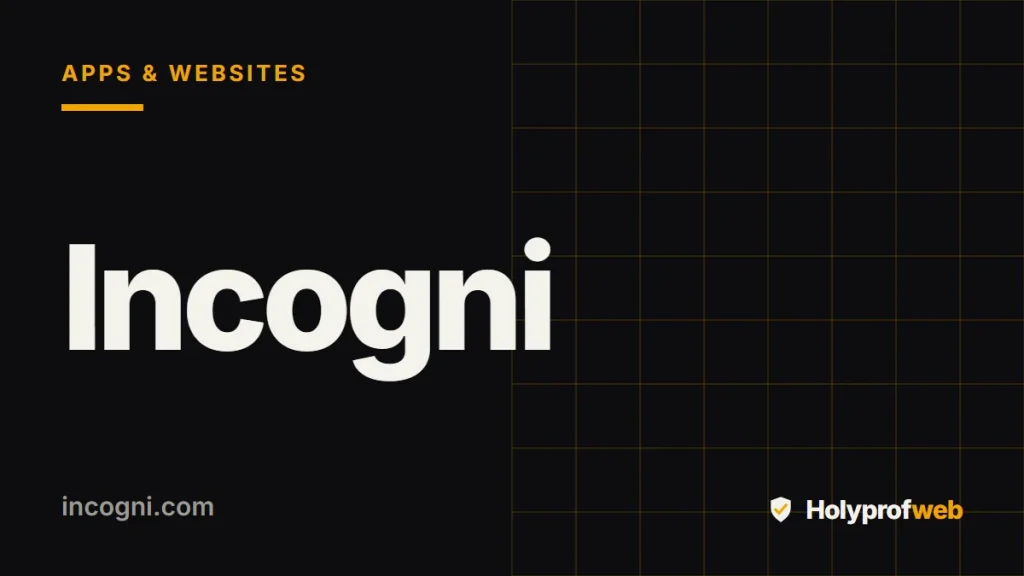 Holyprofweb editorial graphic for Incogni