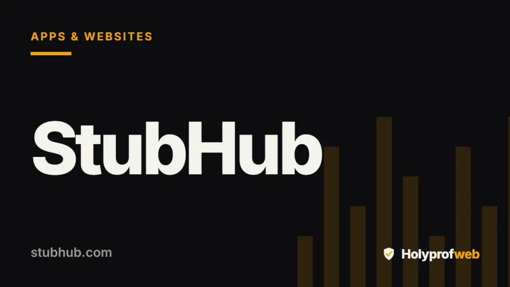 Holyprofweb editorial graphic for StubHub