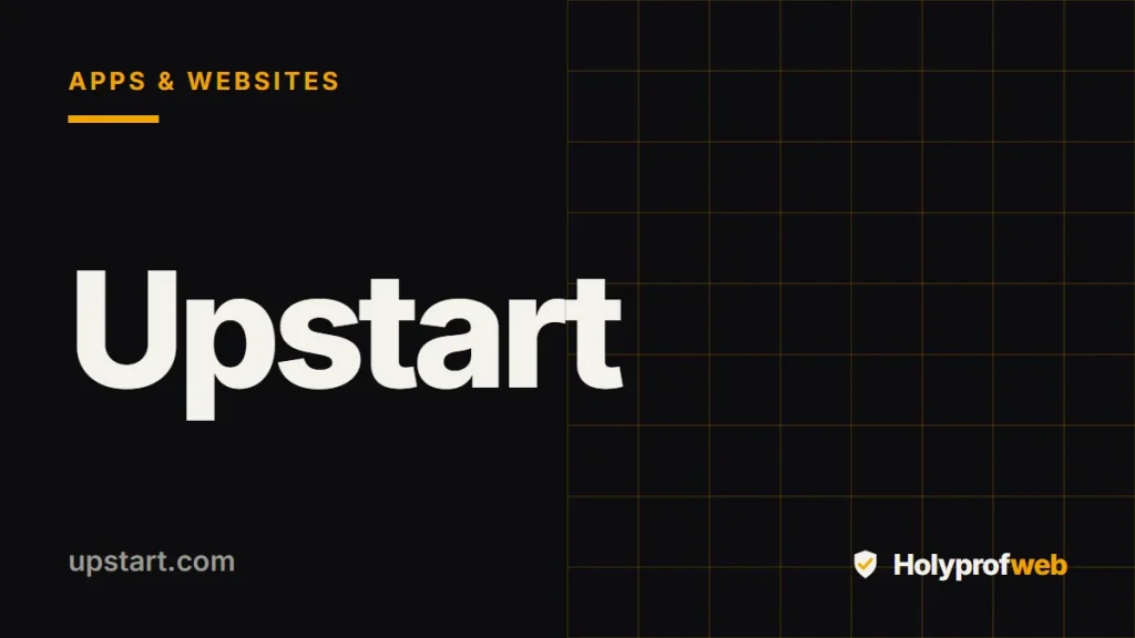 Holyprofweb editorial graphic for Upstart